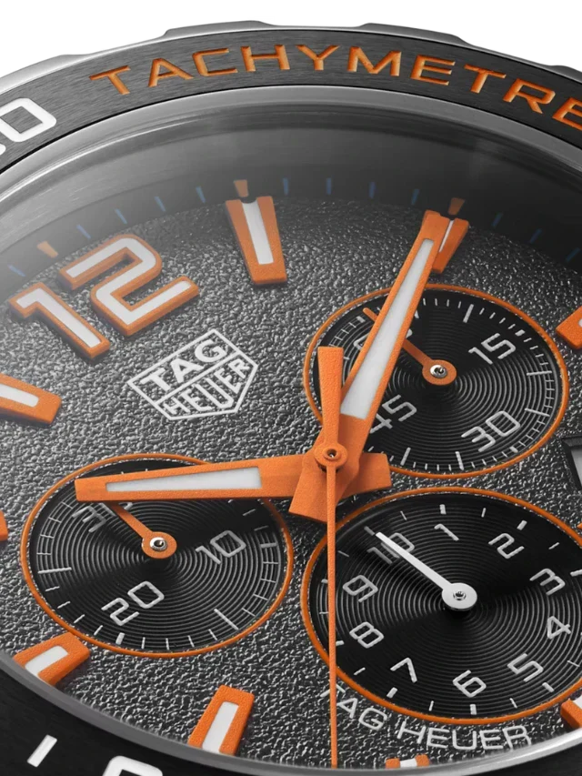 Tag Heuer Formula 1 Chronograph Ceramic Black Dial Silver Steel Strap Watch for Men - CAZ101AH.BA0842