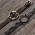 Emporio Armani Interchangeable Black Dial Black Steel Strap Watch For Men - AR80021