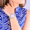 Michael Kors Kerry Crystal Pave Silver Dial Silver Steel Strap Watch For Women - MK3359