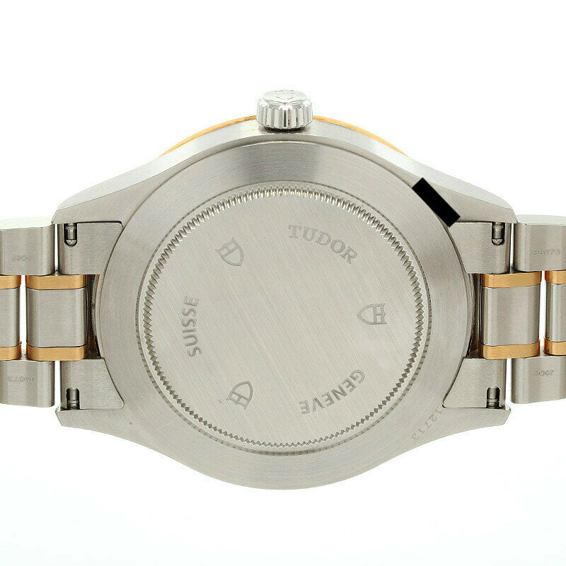 Tudor Style Automatic Gold Dial Two Tone Steel Strap Watch for Men - M12713-0001