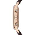 Emporio Armani Classic Chronograph Burgundy Dial Brown Leather Strap Watch For Men - AR1890