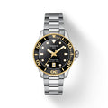 Tissot Seastar 1000 Black Dial Silver Steel Strap Watch For Men - T120.210.21.051.00
