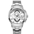 Maserati Ingegno Chronograph White Dial Silver Steel Strap Watch For Men - R8873619004