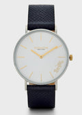 Coach Perry White Dial Blue Leather Strap Watch for Women - 14503156