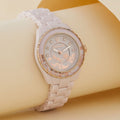 Coach Preston Pink Dial Pink Steel Strap Watch for Women - 14503465