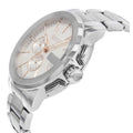 Gucci G Chrono Chronograph Silver Dial Silver Steel Strap Watch For Men - YA101201