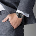 Tag Heuer Aquaracer Black Dial Silver Steel Strap Watch for Men - WAY111A.BA0928