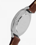 Daniel Wellington Classic Petite St Mawes Black Dial Brown Leather Strap Watch For Women - DW00100181