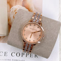 Michael Kors Melissa Analog Rose Gold Dial Rose Gold Steel Strap Watch For Women - MK4396