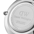 Daniel Wellington Petite Sterling Black Dial Brown Leather Strap Watch For Women - DW00100178