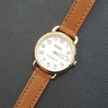 Coach Delancey Cream Dial Brown Leather Strap Watch For Women - 14502751