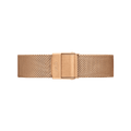 Daniel Wellington Petite Melrose Black Dial Rose Gold Mesh Strap Watch For Women - DW00100303