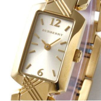 Burberry Heritage Silver Dial Brown Leather Strap Watch for Women - BU4213