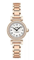 Coach Madison Crystals White Dial Rose Gold Steel Strap Watch For Women - 14502405
