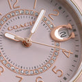 Coach Preston Pink Dial Pink Steel Strap Watch for Women - 14503463