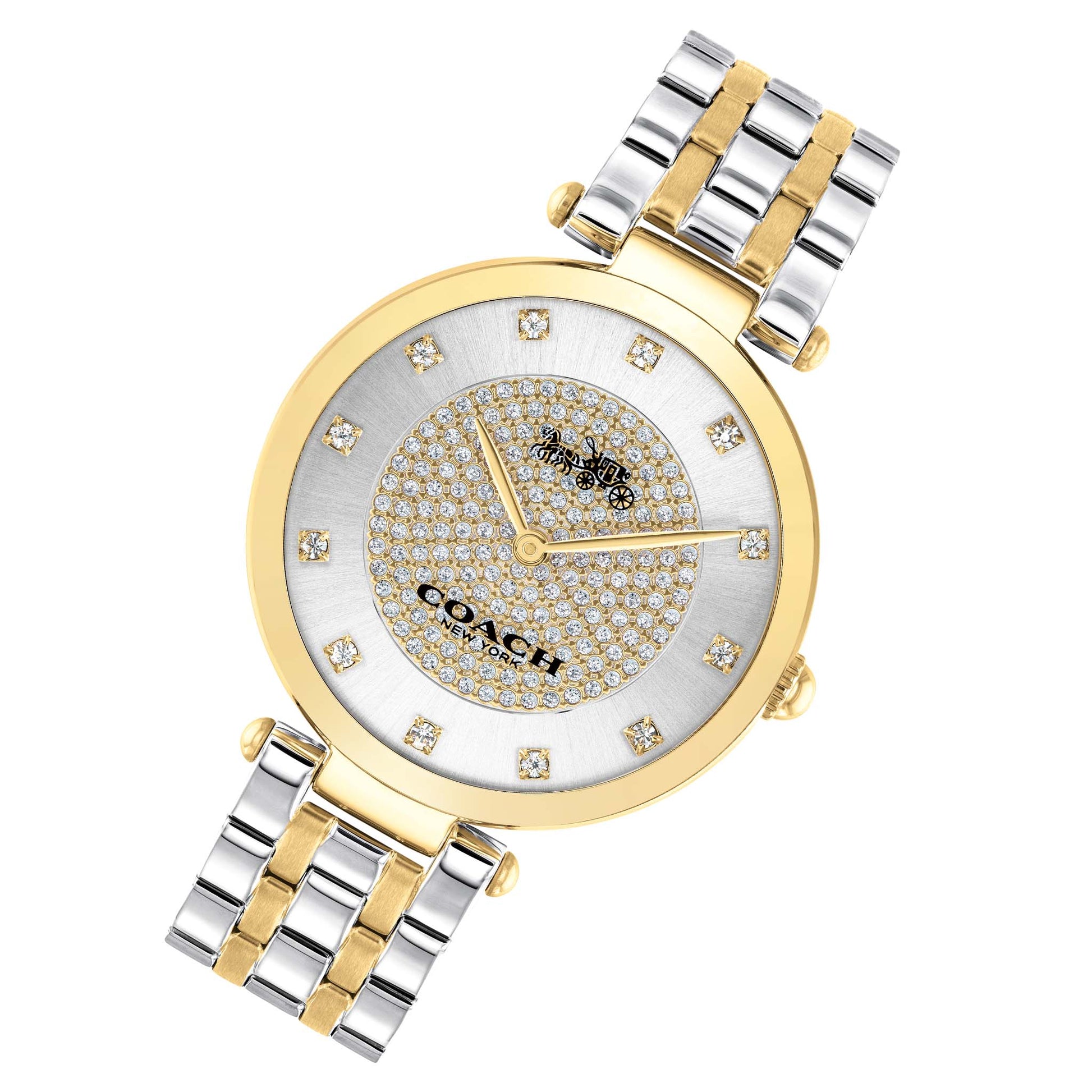 Coach Park Silver Dial Two Tone Steel Strap Watch for Women - 14503645