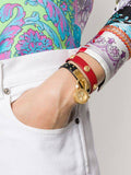 Versace Medusa Lock Icon Gold Dial Red Leather Strap Watch for Women - VEDW00119