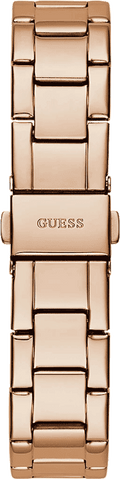 Guess Cosmic Chronograph Rose Gold Dial Rose Gold Steel Strap Watch for Women - GW0465L2