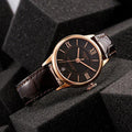 Tissot Chemin Des Tourelles Powermatic 80 Lady Brown Dial Brown Leather Strap Watch For Women - T099.207.36.448.00