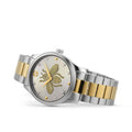 Gucci G Timeless Silver Dial Two Tone Steel Strap Watch For Women - YA126599