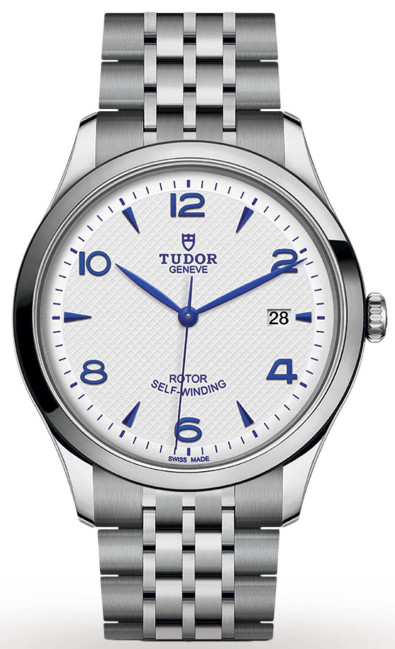 Tudor 1926 Automatic White Dial Silver Steel Strap Watch for Men - M91650-0005