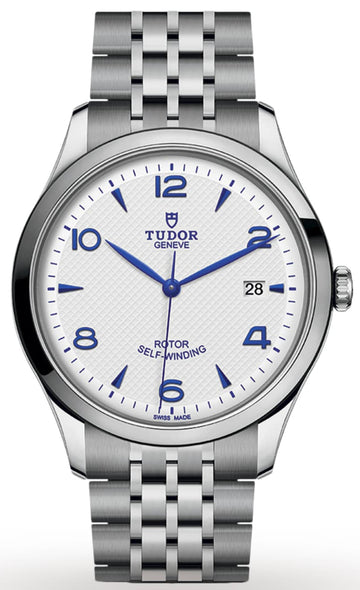 Tudor 1926 Automatic White Dial Silver Steel Strap Watch for Men - M91650-0005