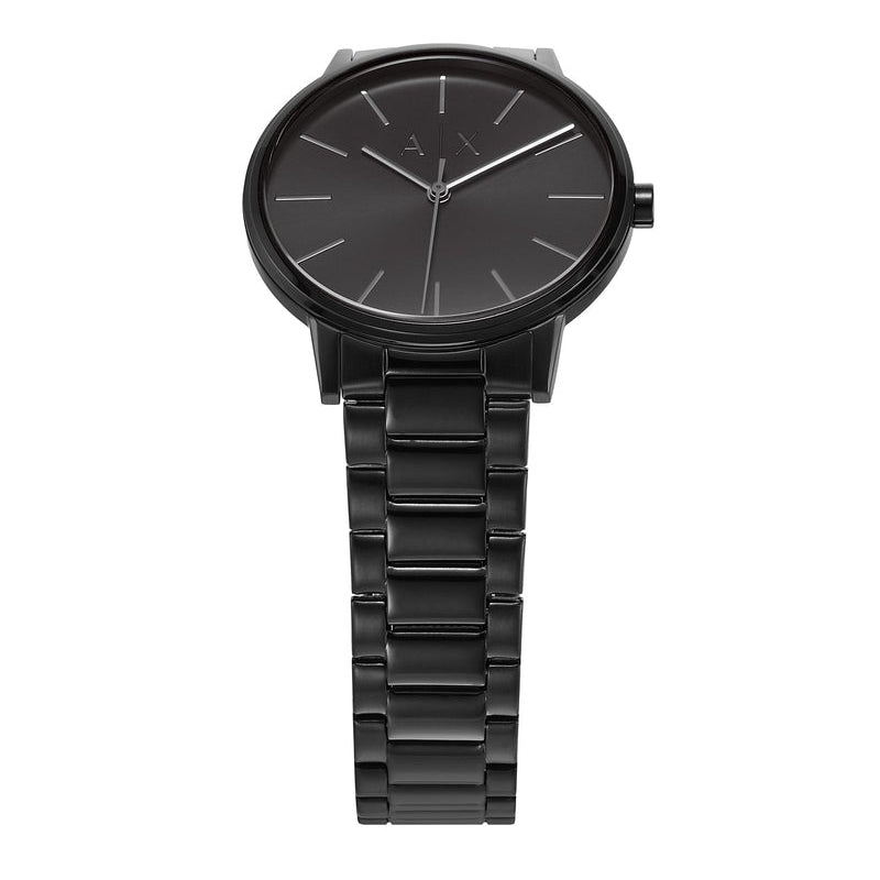 Armani Exchange Cayde Analog Black Dial Black Steel Strap Watch For Men - AX2701