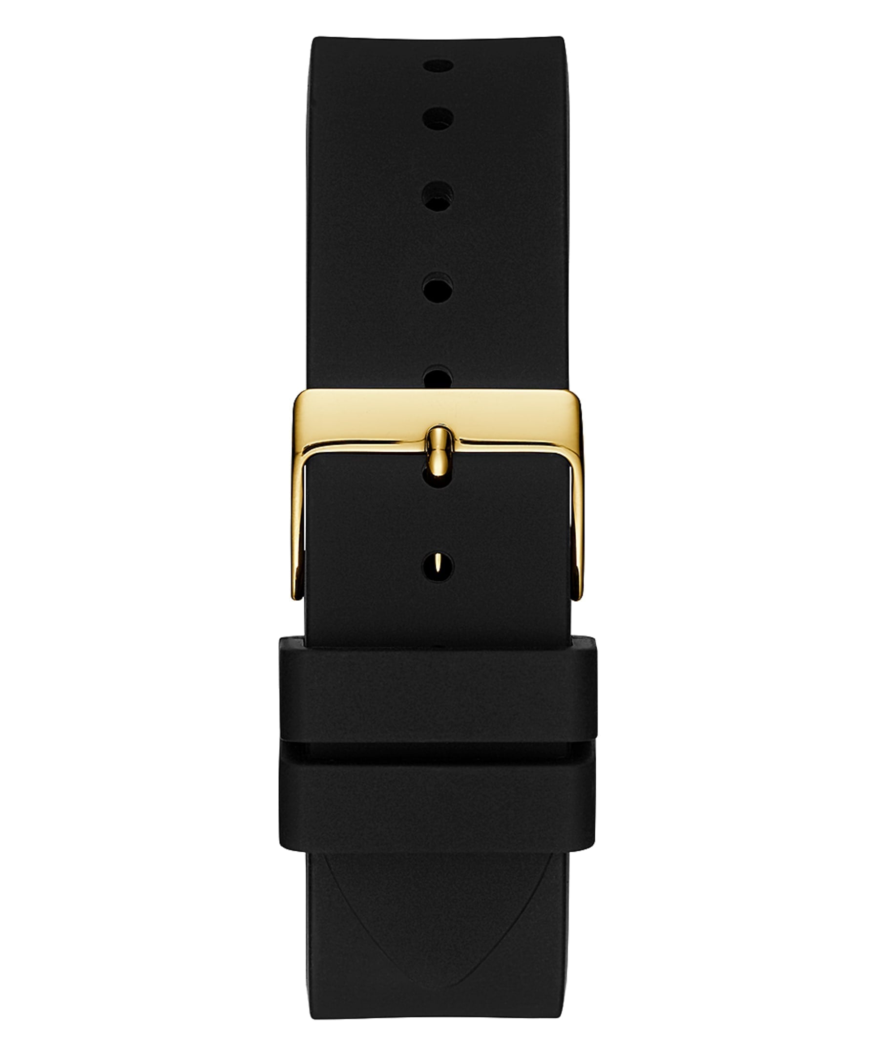 Guess Venus Diamonds Black Dial Black Rubber Strap Watch for Women - GW0118L1