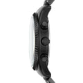 Michael Kors Lexington Chronograph Black Dial Black Steel Strap Watch For Men - MK8591