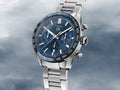 Tag Heuer Carrera Chronograph Blue Dial Silver Steel Strap Watch for Men - CBN2A1A.BA0643