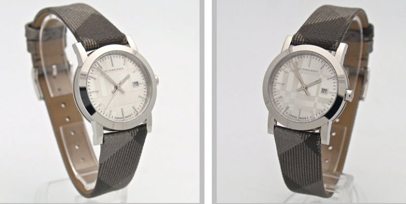 Burberry The City Silver Dial Multicolored Leather Strap Watch for Women - BU1873