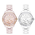 Coach Preston Pink Dial Pink Steel Strap Watch for Women - 14503465