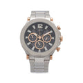 Guess Edge Chronograph Black Dial Silver Steel Strap Watch For Men - GW0539G1