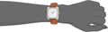 Michael Kors Lake White Dial Brown Leather Strap Watch For Women - MK2584