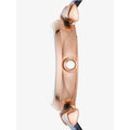 Emporio Armani Gianni T-Bar Analog Mother of Pearl Dial Blue Leather Strap Watch For Women - AR11468