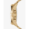 Diesel Mega Chief Chronograph Gold Dial Gold Steel Strap Watch For Men - DZ4360