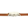 Daniel Wellington Dapper Durham Analog White Dial Brown Leather Strap Watch For Women - DW00100114