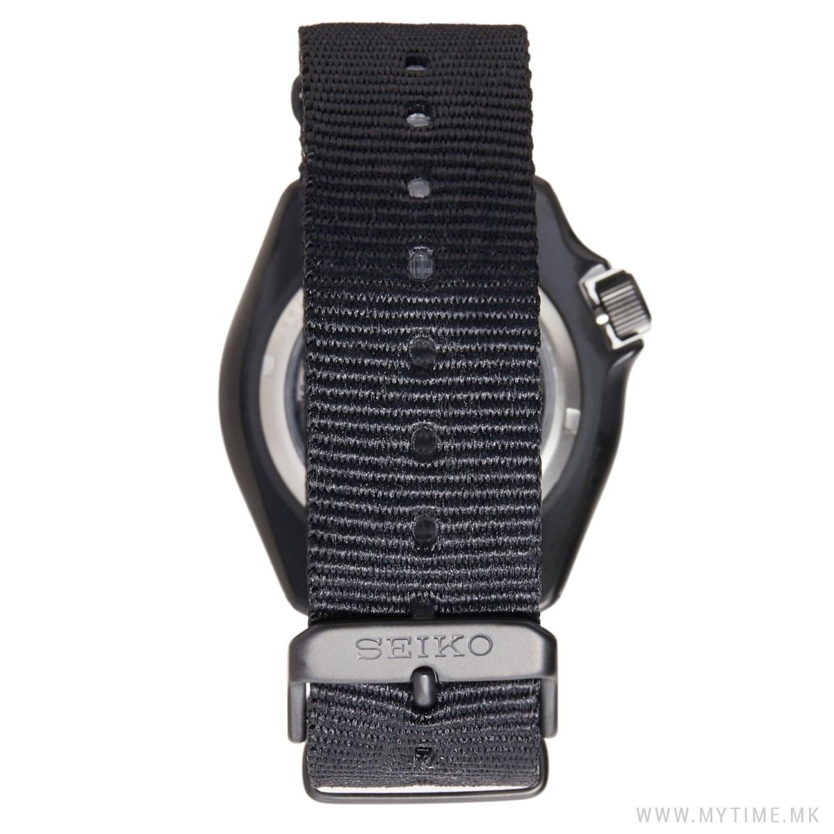 Seiko 5 Sports Automatic Black Dial Black NATO Strap Watch For Men - SRPD79K1