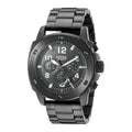 Fossil Machine Chronograph Black Dial Black Steel Strap Watch for Men - FS4927