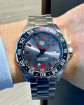 Tag Heuer Formula 1 Quartz 43mm Anthracite Dial Silver Steel Strap Watch for Men - WAZ1018.BA0842