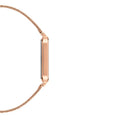 Daniel Wellington Quadro Pressed Melrose White Dial Rose Gold Mesh Strap Watch For Women - DW00100465