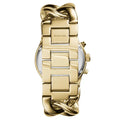 Michael Kors Nini Three Hand Gold Dial Gold Steel Strap Watch For Women - MK3235