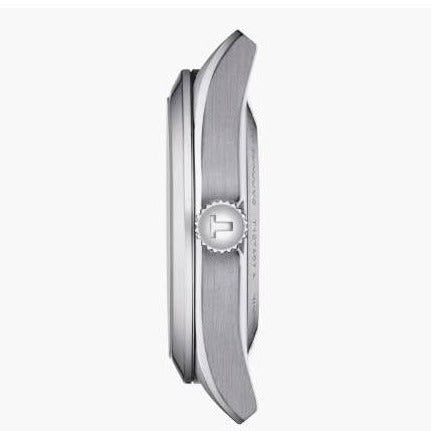 Tissot Gentleman Powermatic 80 Silicium Silver Dial Brown Leather Strap Watch For Men - T127.407.16.031.00