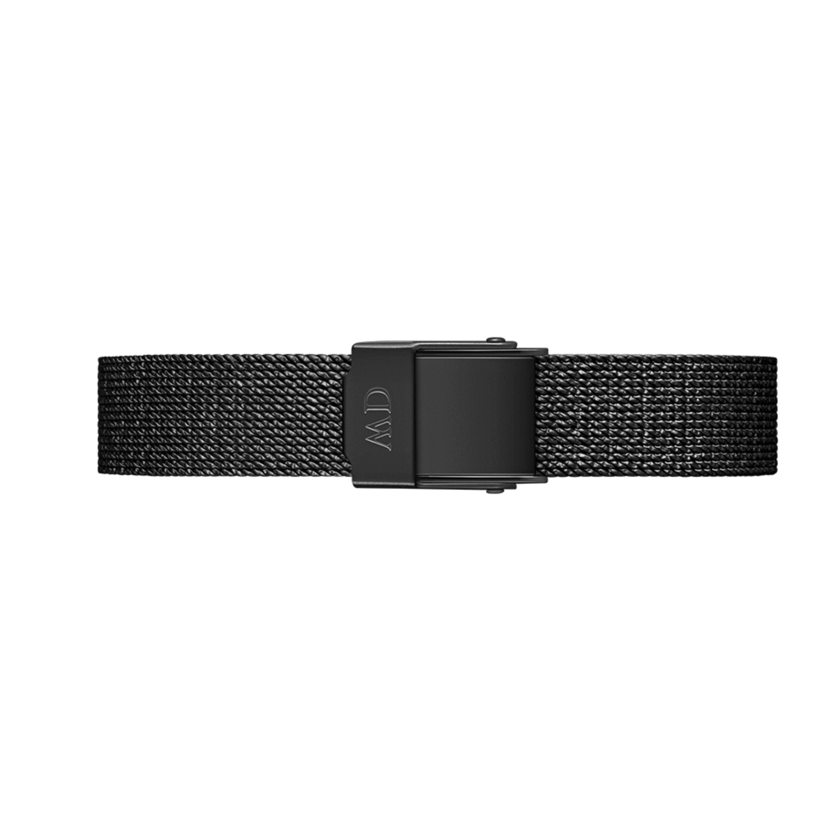 Daniel Wellington Quadro Pressed Ashfield Black Dial Black Mesh Strap Watch for Women - DW00100467
