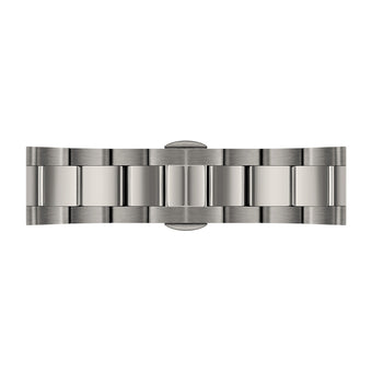 Daniel Wellington Iconic Link Chronograph Grey Dial Grey Steel Strap Watch for Men - DW00100643