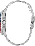 Guess Odyssey Multifunction Blue Dial Silver Steel Strap Watch For Men - W1107G2