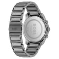 Hugo Boss Trace Chronograph Grey Dial Grey Steel Strap Watch For Men - 1514005