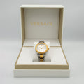 Versace Hellenyium Silver Dial Two Tone Steel Strap Watch for Women - V12030015