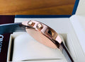 Calvin Klein Posh Chronograph White Dial Brown Leather Strap Watch for Men - K8Q376G6