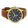 Movado Heritage Celestograf Navy Blue Dial Brown Leather Strap Watch For Women - 3650010